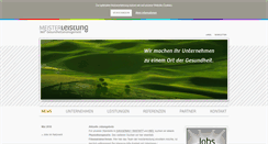 Desktop Screenshot of meister-leistung.com